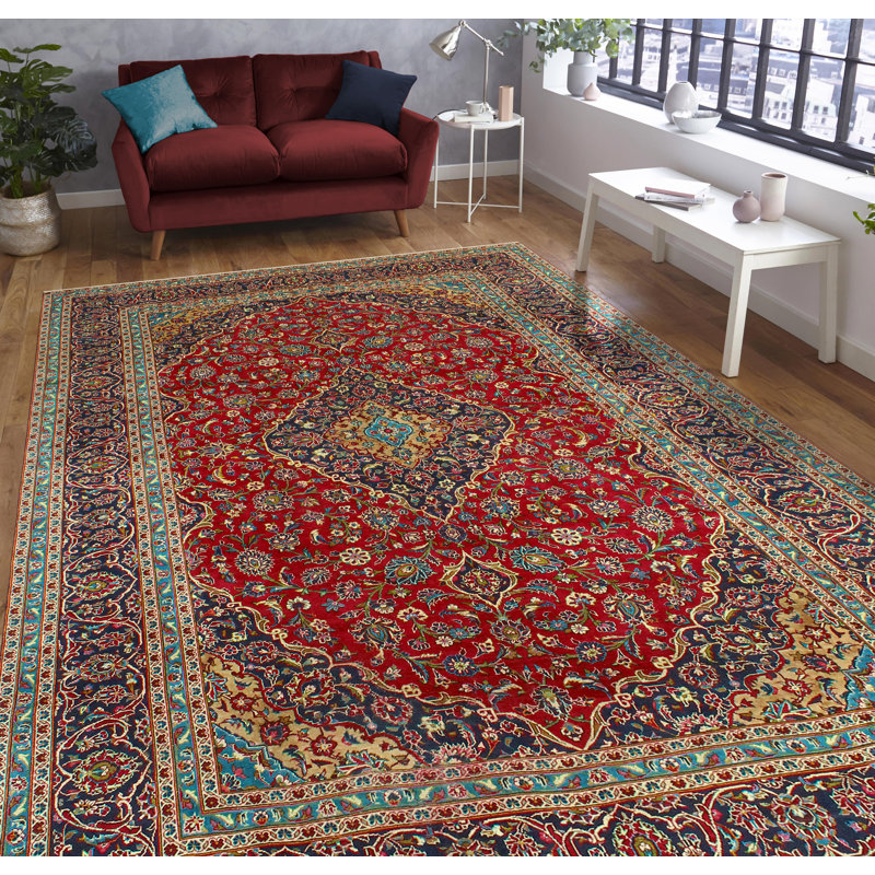 Khusbu Distressed Frederic Red Rug