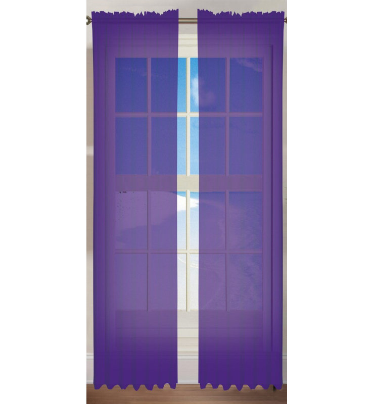 Ensemble de panneaux de rideau 2 pièces, L 84" x 60" W, Purple
