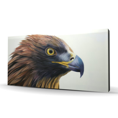 Brown-headed eagle | Western Brown canvas home decor art