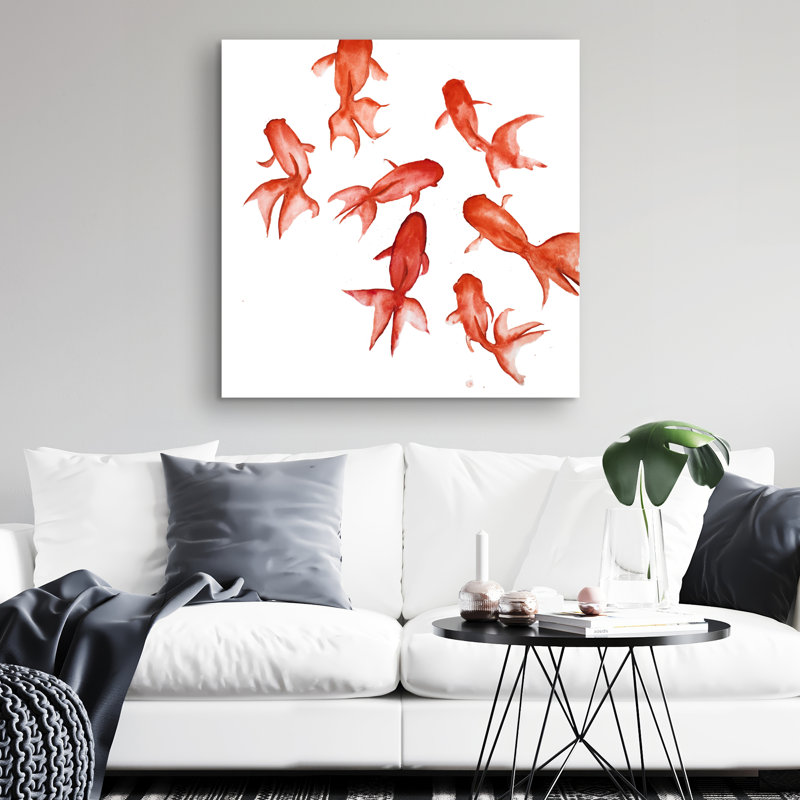 fishes - 32"x32" art on canvas