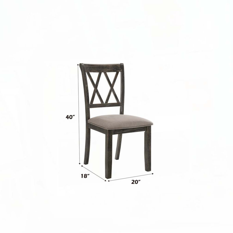 Chaise rembourrée avec pieds en bois