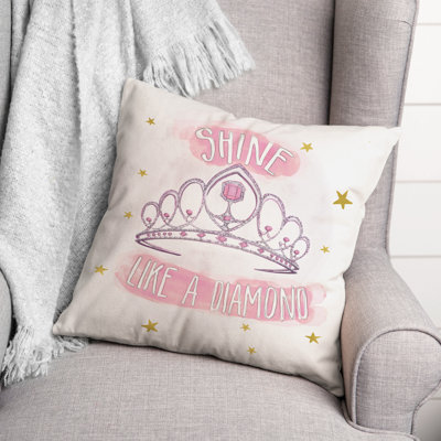  Shine Like a Diamond Throw Pillow