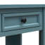 Table d'entrée bleu foncé: console avec rangement et tablette inférieure-1093077527