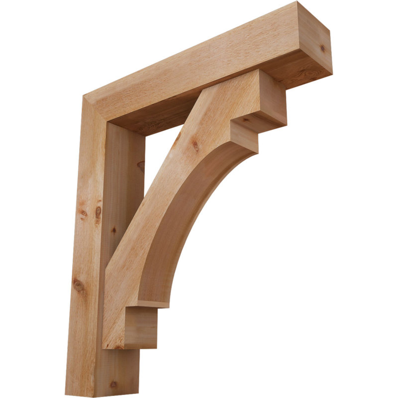 Support Merced Block avec support décalé, 44 x 38, Cèdre rouge occidental de l 8 po (scié brut)