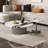 Italian simple round marble coffee table-104312832