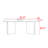 Medieval-style rectangular solid wood dining table-25390399