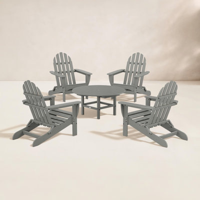 POLYWOOD® Classic Adirondack 4-Person Patio Seating Group