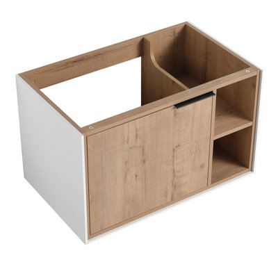 30'' Floating Wall-Mounted Bathroom Vanity, Soft-Close Cabinet Door (Only Vanity ,Without Basin)