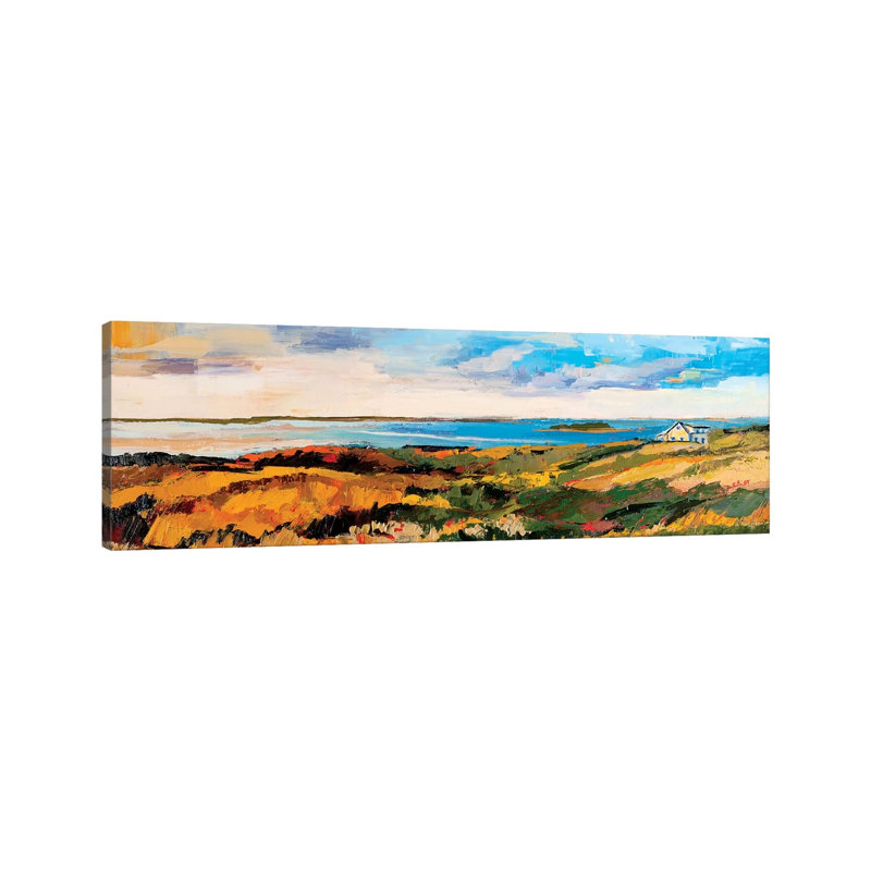 Cape Cod Vista by Maxine Shore - Wrapped Canvas Panoramic Painting, 30.48 cm H x 91.44 cm W x 1.91 cm D