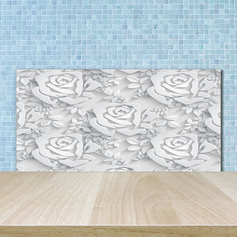 50cm W x 100cm L Glass Peel and Stick Panel