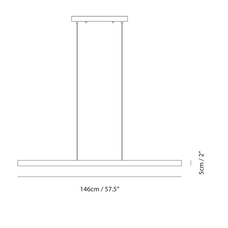 Huong 1 - Light LED Pendant, Black
