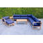 Venice Outdoor 9 - Piece Teak Conversation Set-1705471023