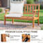 Solid Wood 400 - Person Patio Conversation Set with Cushions