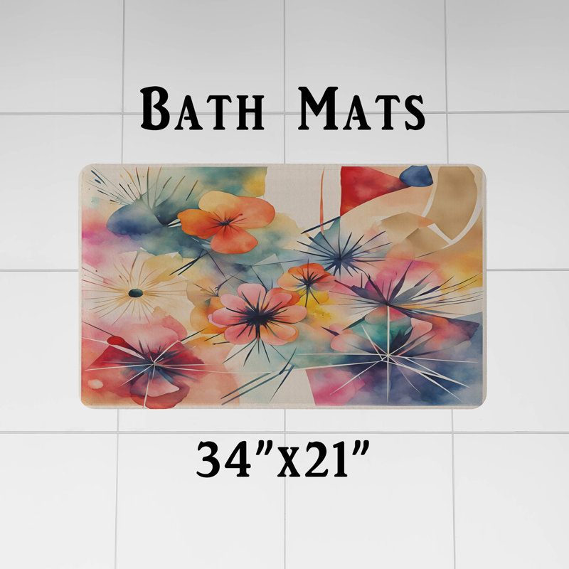Rideau de douche Floral, H 93 po x l 70 po