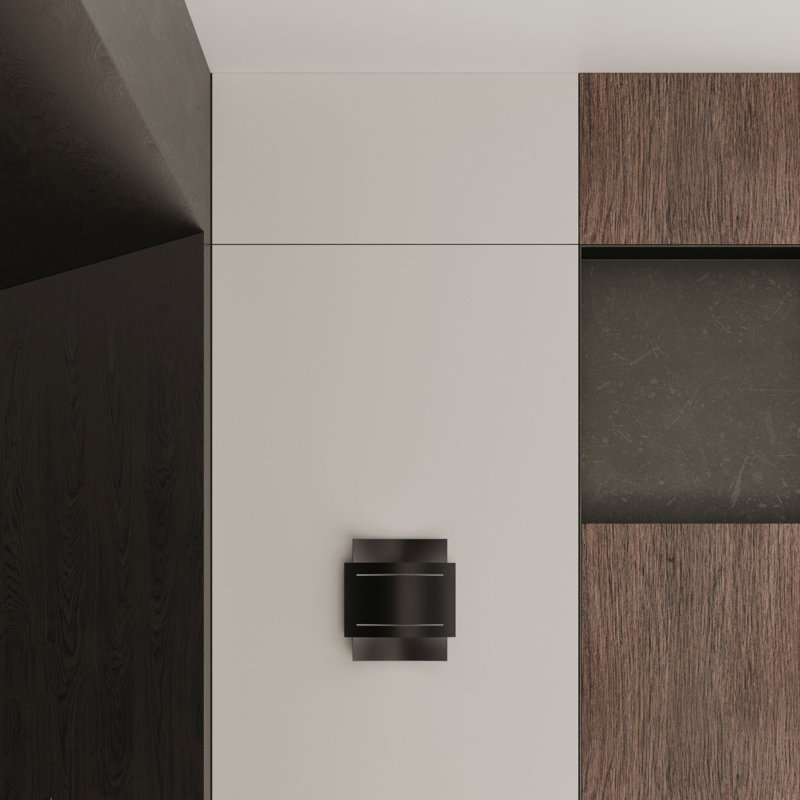 Hestia Flush Mounted Sconce, Black