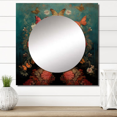 Art mural miroir papillon de salon Grace Mudra I