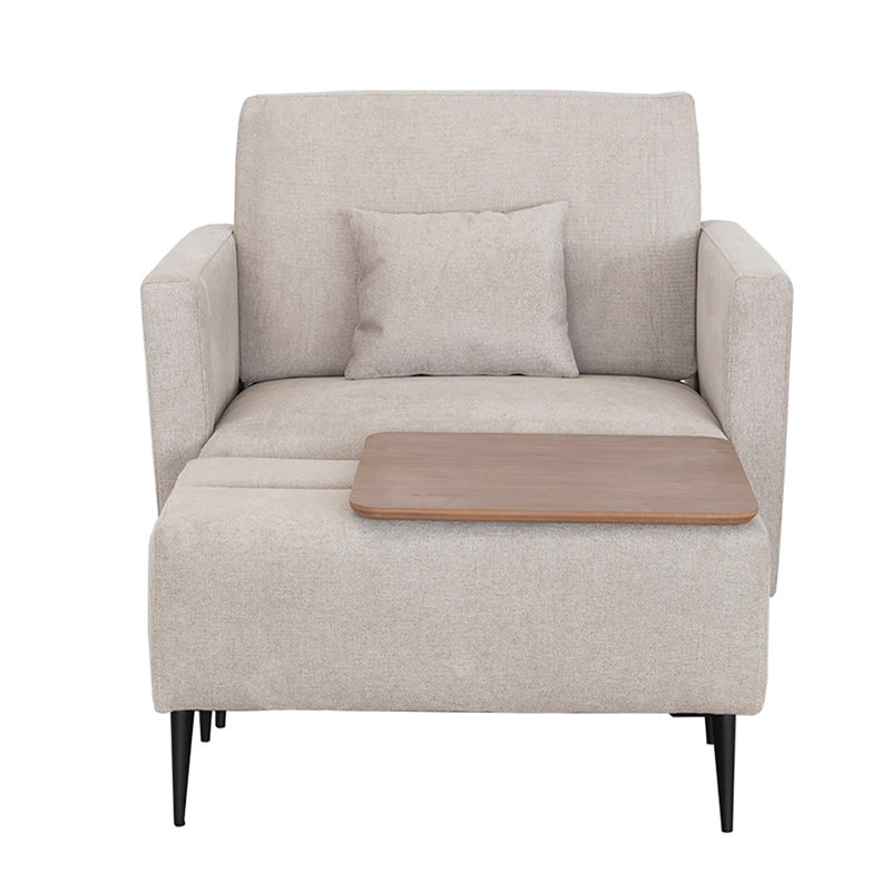 Ensemble de fauteuil et repose-pieds Mason Gray, Beige