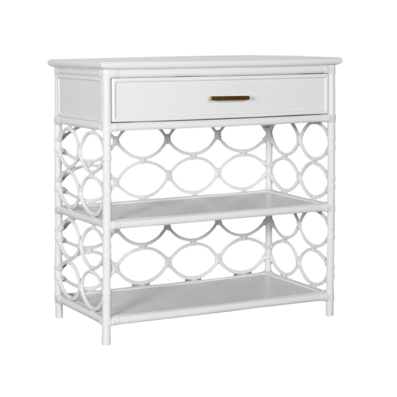 Manning End Table, White