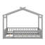 Structure de lit en bois avec clôture-1457319810