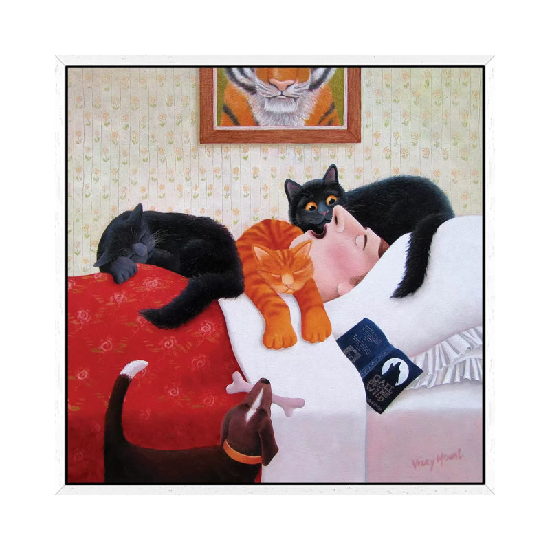 Call Of The Wild by Vicky Mount - Painting on Canvas, 66.04 cm H x 66.04 cm W, White Framed