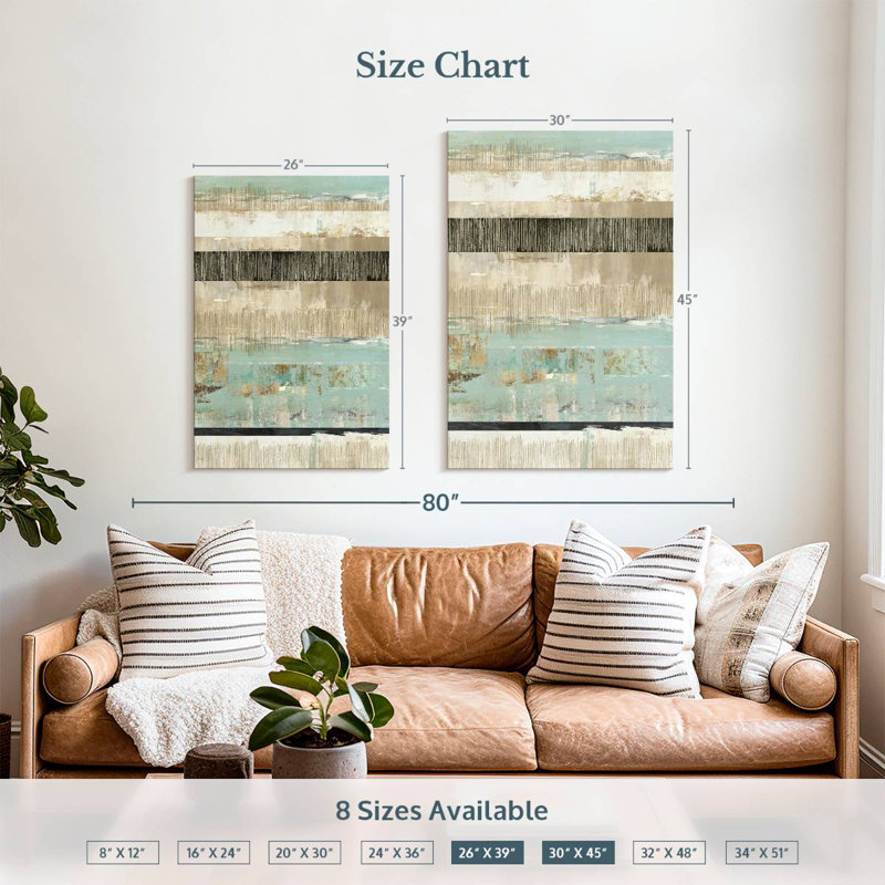 Avery Celadon Dreams I, 45" H x 30" W