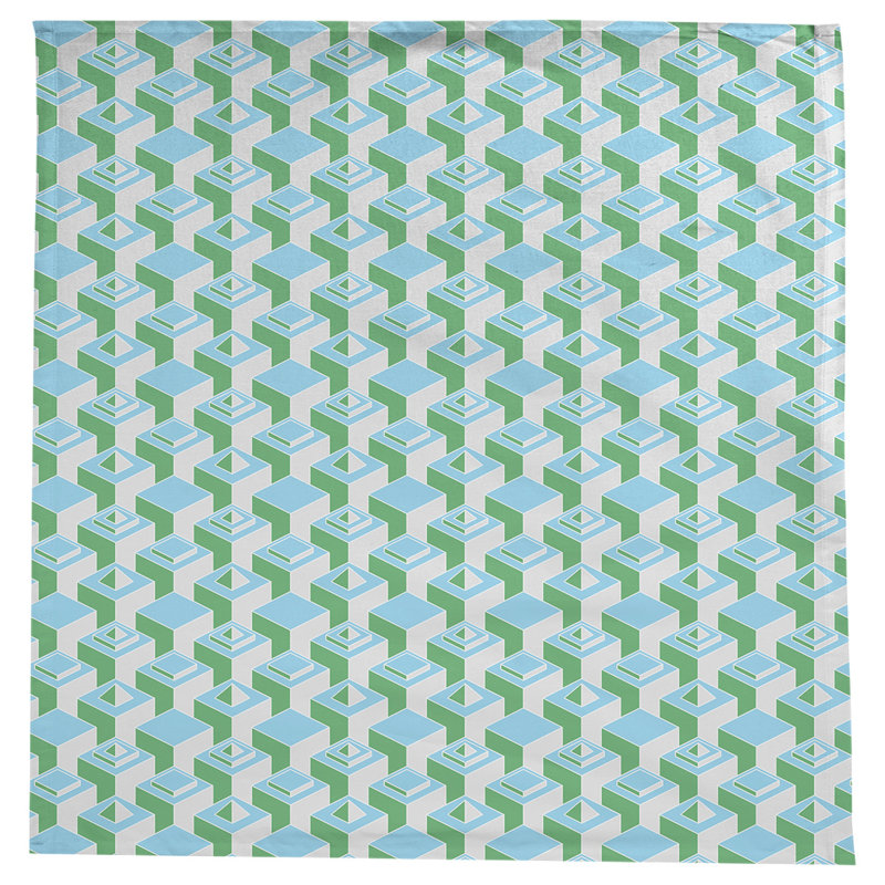 Nappe de gratte-ciels classiques, Sarcelle / Vert