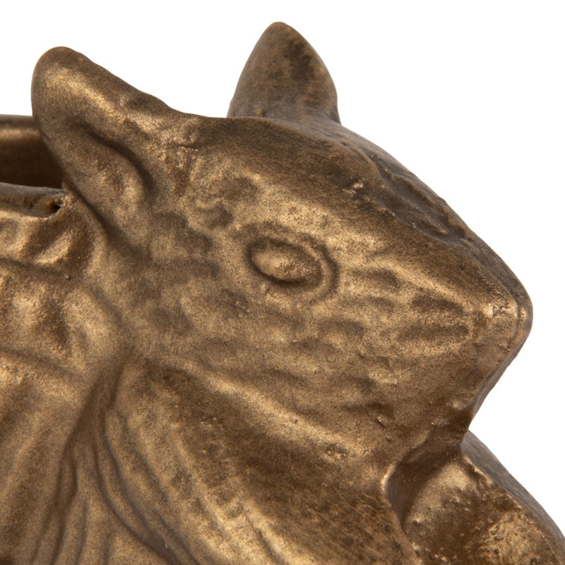 Porte-cône souris en métal coulé Mouse-On-Leaf