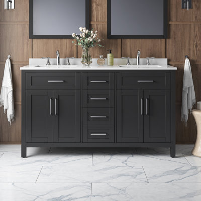 Meuble-lavabo double 60 po Tahoe