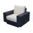 Jenette Wicker Outdoor Swivel Lounge Chair with Sunbrella Cushions