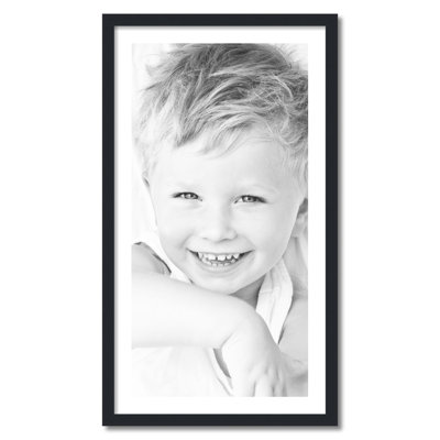 Cadre pour photo simple 18 po x 36 po en bois mat