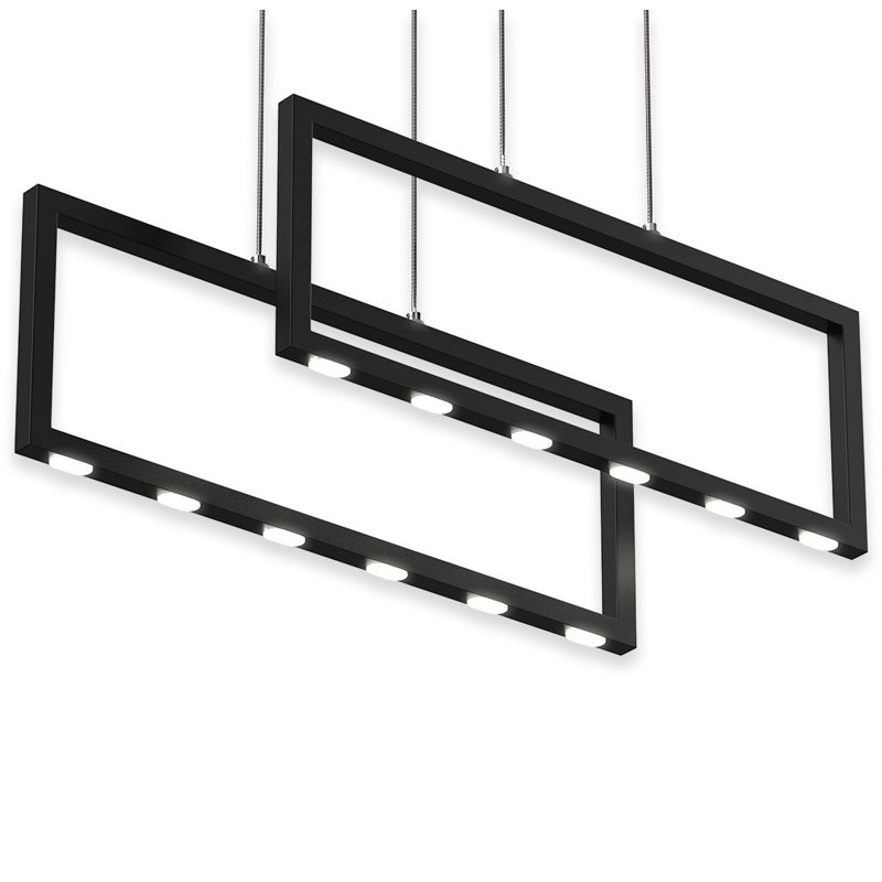 Luminaire suspendu à 2 lumières DEL