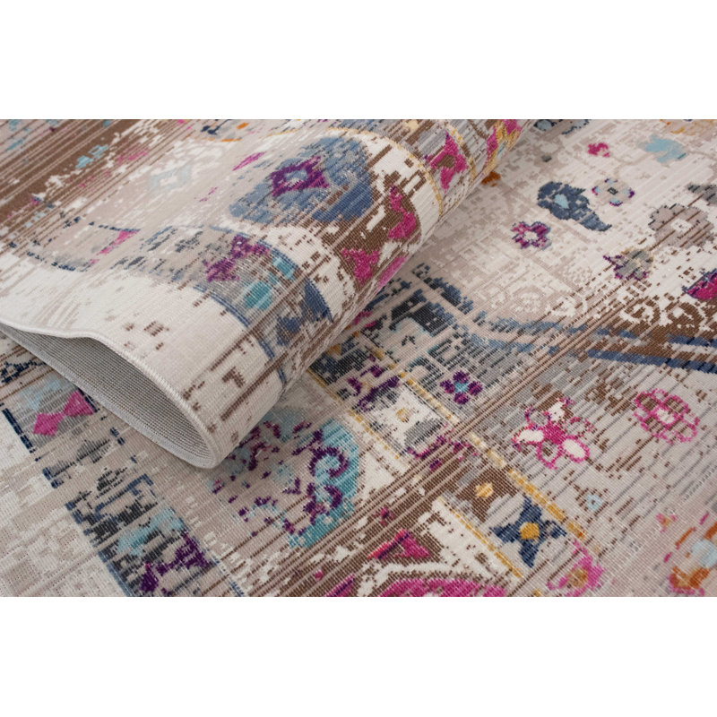 Morvant Oriental Indoor Rug, Round 5'