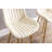 30 Inch Set Of 2 Bar Stools,With Chrome Footrest Velvet Fabric Counter Stool Golden Leg Simple High Bar Stool,CREAM