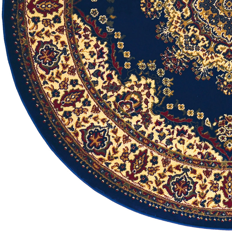 Tapis bleu marine Northington, Rond 5 pi 3 po