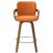 Modern Upholstered Swivel Counter Height Bar Stool-1895730474
