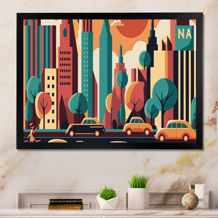 Modern Framed Canvas Wall Art Print Corrigan Studio