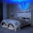 Bed Frame with Storage Drawers Pockets and Galaxy Star Projector Upholstered Wingback Headboard-1992529690-1992529689