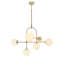 Cadel Impressive 6-Light Antique Brass Chandelier
