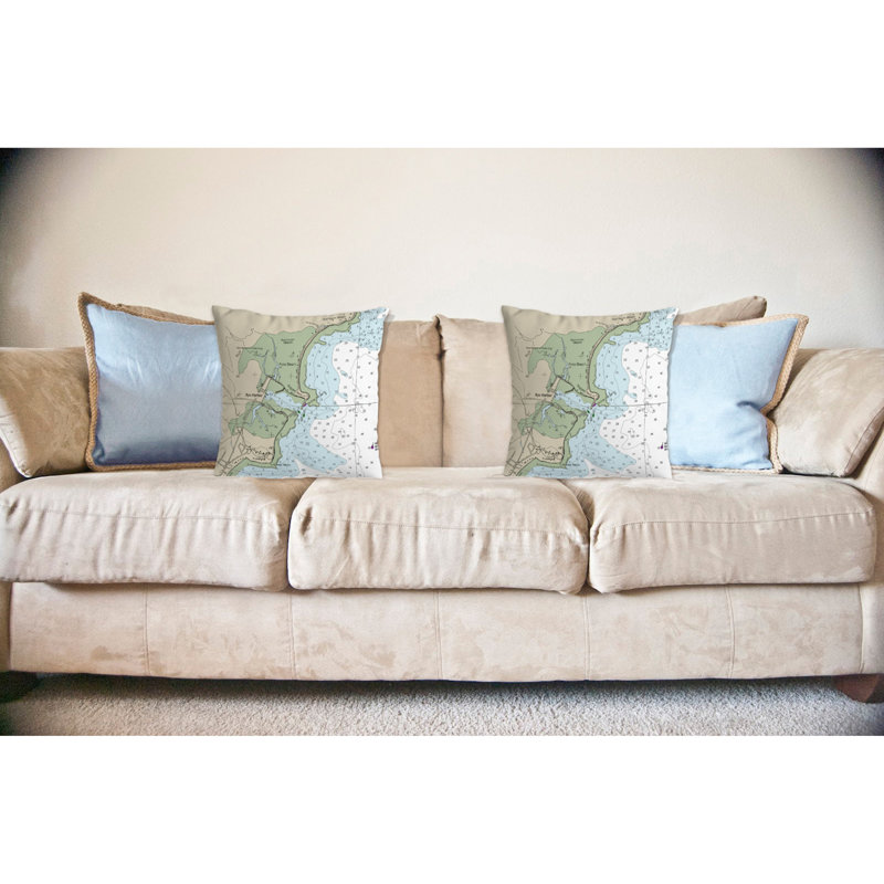 Coussin décoratif intérieur/extérieur non-cordon nh harbor