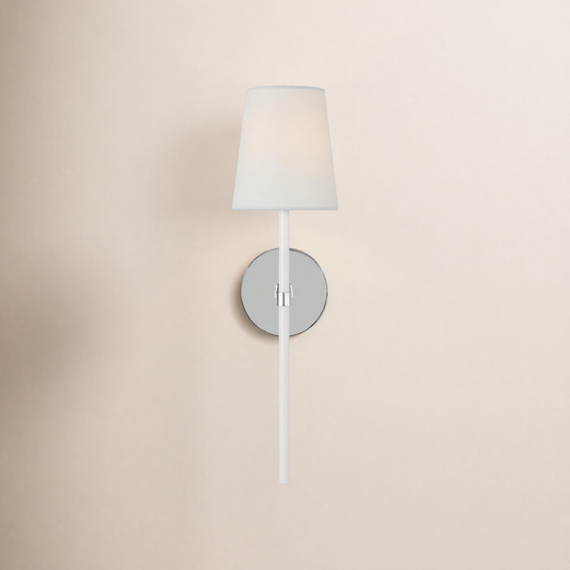 Monroe 1 - Light Armed Sconce, Polished Nickel