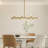 Jewellia 16 - Light Dimmable Glass Sputnik Modern Linear Chandelier