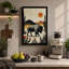 Bear In Desert Solitude Rustic - Print-136798972-136798973