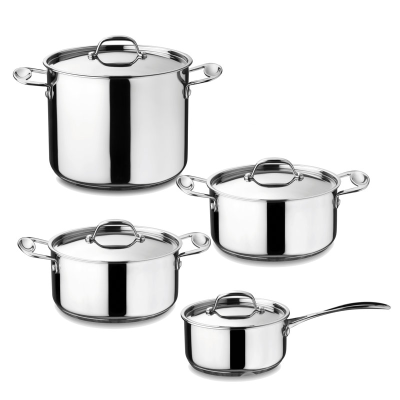 Ensemble de cuisine Glamour Diamond - 8 pièces - Acier inoxydable