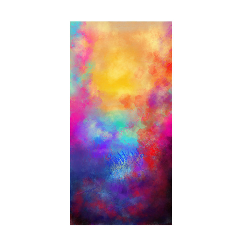 Art sur toile «bolologien» par Sell Parnell, H 16 po x l 32 po