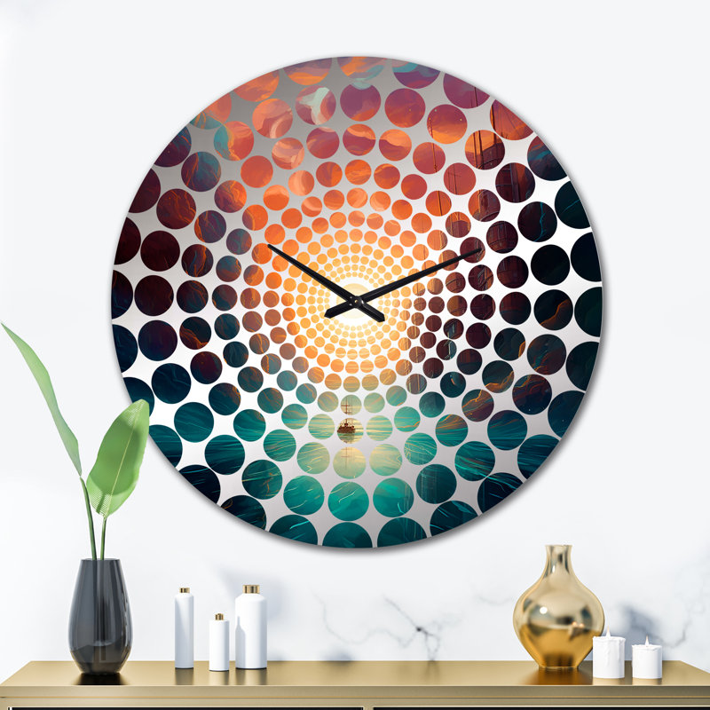 Rozele - Horloge murale de plage moderne, Grand