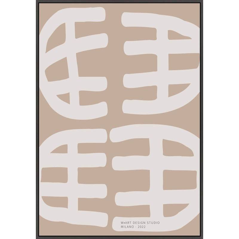 Modern Primitive 3 Print by Romina Gadler, 20" H x 14" W x 1.25" D, Black Framed Canvas
