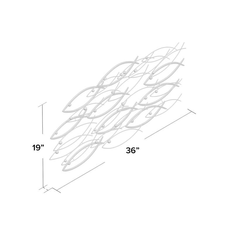 Dovecove Metal Indoor Outdoor Fish Dark Gray Wall Decor & Reviews | Wayfair