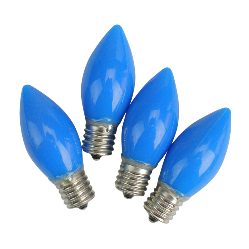 Ampoules de rechange opaques de Noël C9, Bleu
