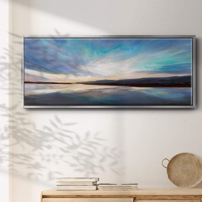 Salt Flats I- Framed Canvas, 12" H x 30" W
