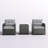 Alonah 2 - Person Patio Conversation Set with Cushions-1895425820